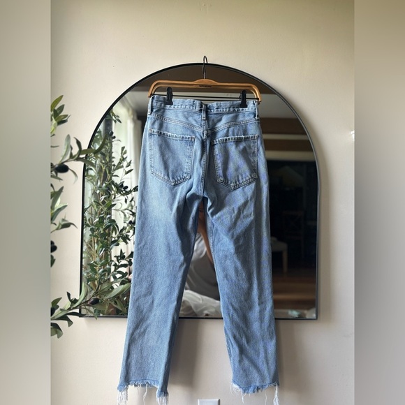 AGOLDE | straight leg frayed hem | size 26 - Picture 5 of 7